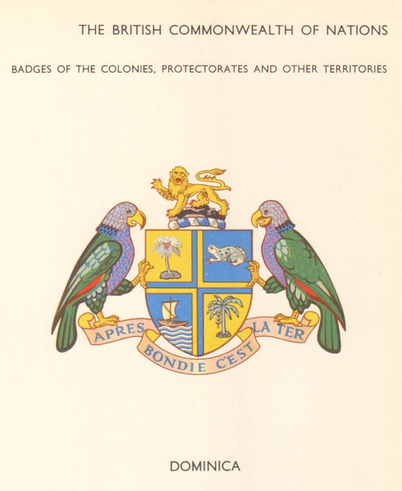 DOMINICA FLAGS. Badges of the Colonies, Protectorates & other Territories 1968